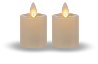 Ivory LED Votive Candle 2p Set