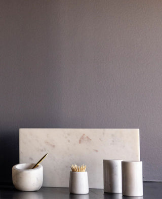 Luxe B Co. White Marble Trivet Riser