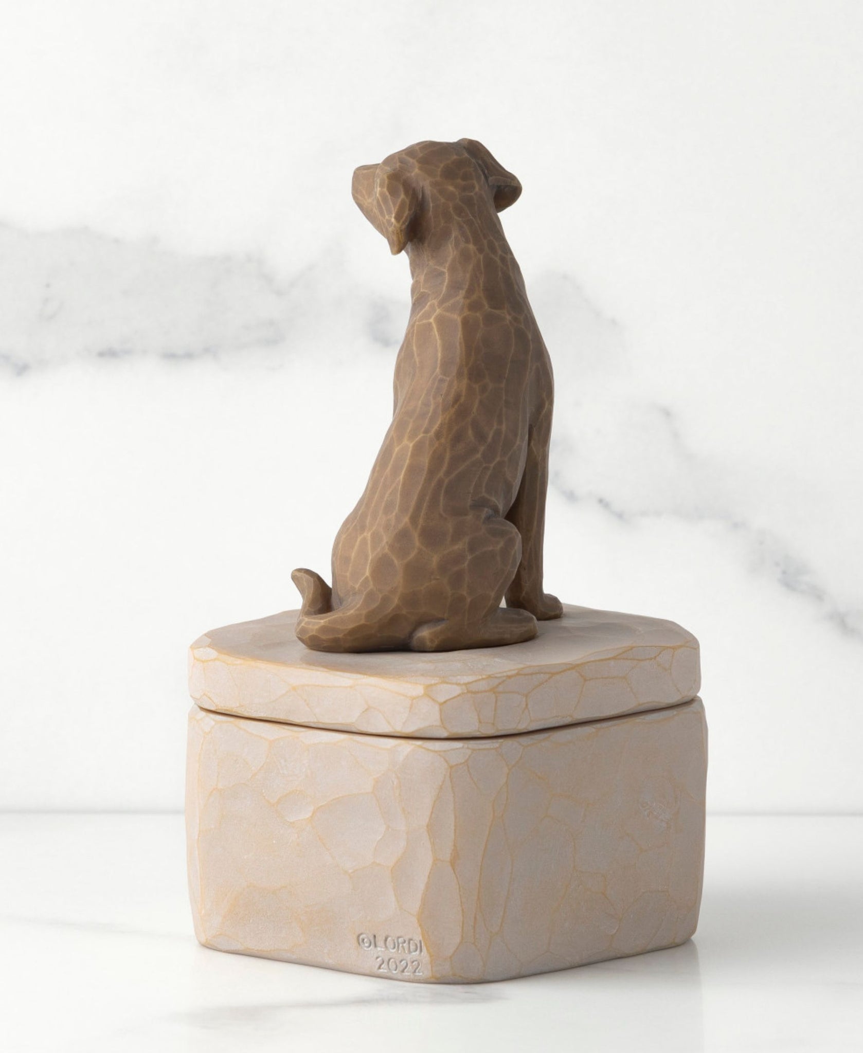 Willow Tree Love My Dog (Dark) Keepsake Box