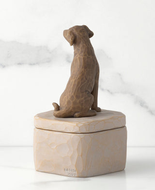 Willow Tree Love My Dog (Dark) Keepsake Box