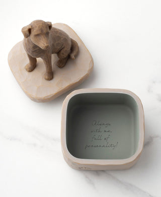 Willow Tree Love My Dog (Dark) Keepsake Box
