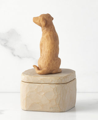 Willow Tree Love My Dog (Golden) Keepsake Box