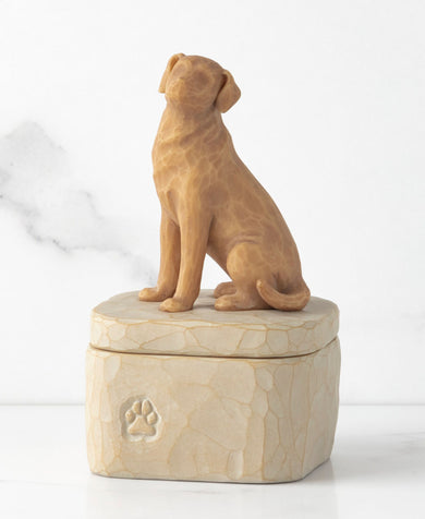 Willow Tree Love My Dog (Golden) Keepsake Box