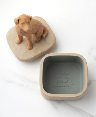Willow Tree Love My Dog (Golden) Keepsake Box