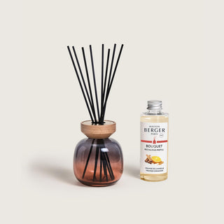 Maison Berger Wood Grey & Red Reed Diffuser with Orange Cinnamon