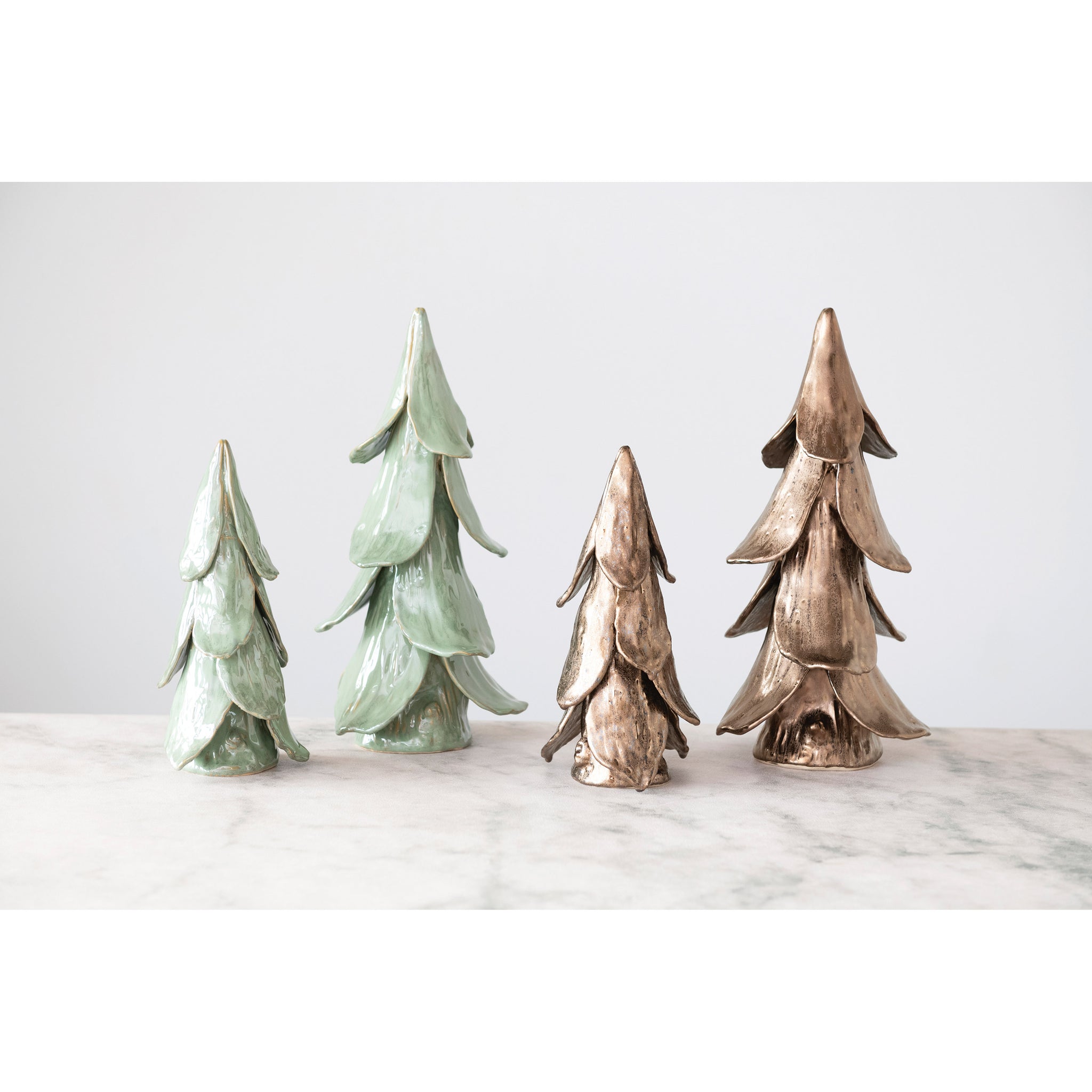 Handmade Stoneware Glaze Small Tree - Mint