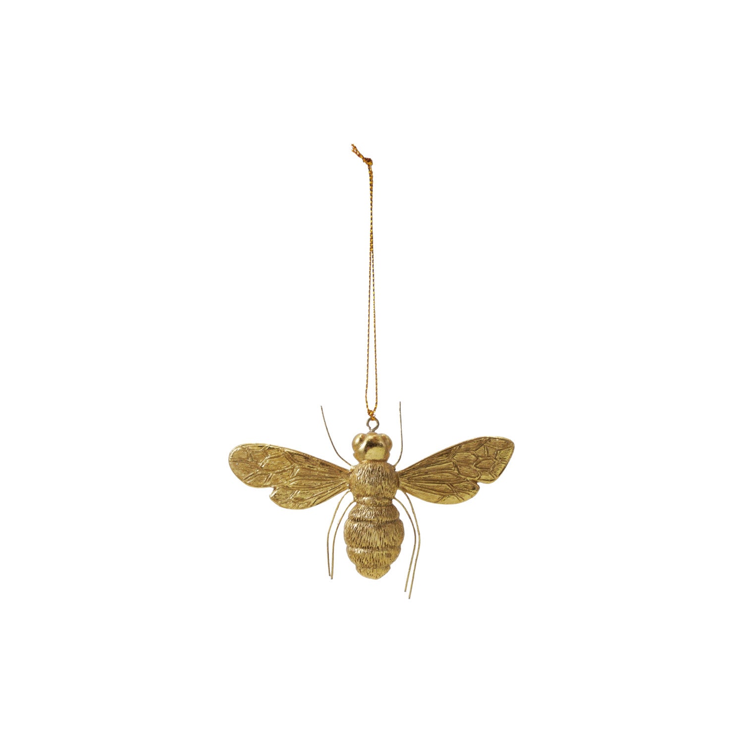 Resin Gold Bee Ornament
