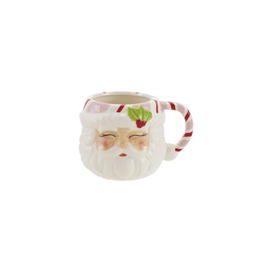 Hand-Painted Ceramic Santa Head Mug