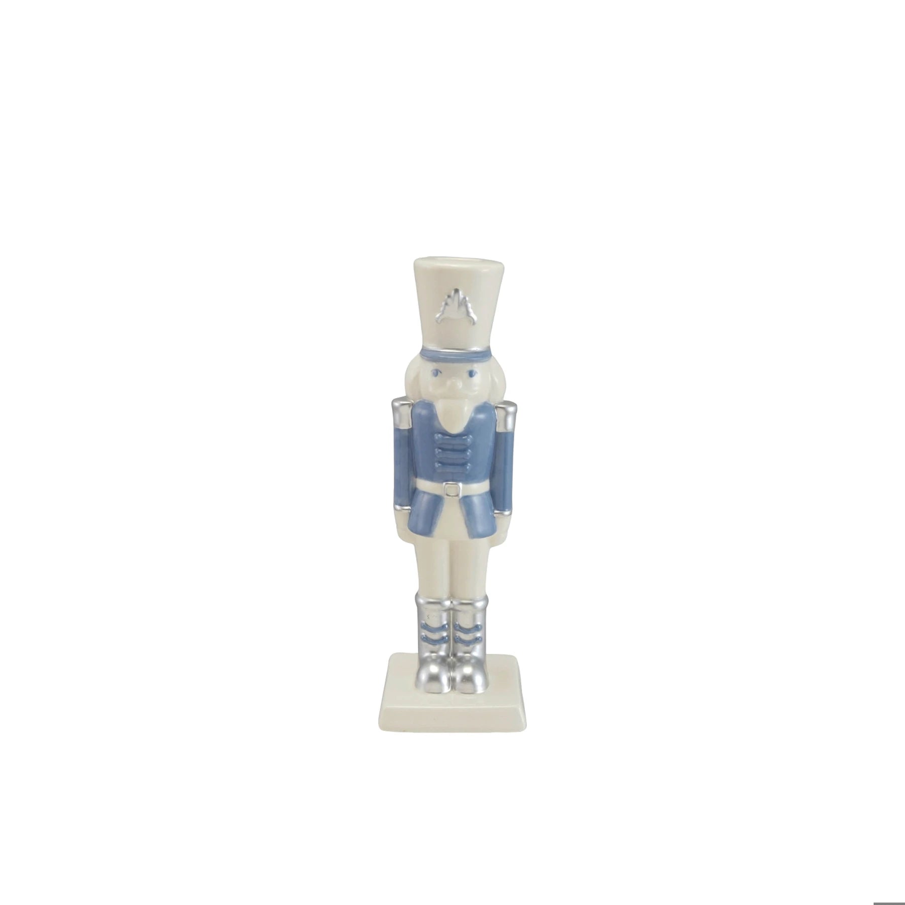 Ceramic Nutcracker Shaped Taper Candle Holder