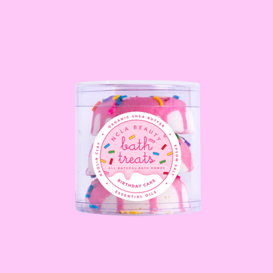 Birthday Cake Bath Treats (3 pc Bath Bomb Set) by NCLA Beauty
