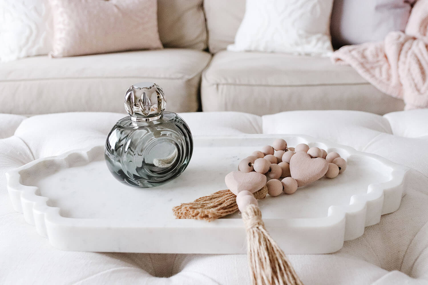 Heart Prayer Beads - Pink