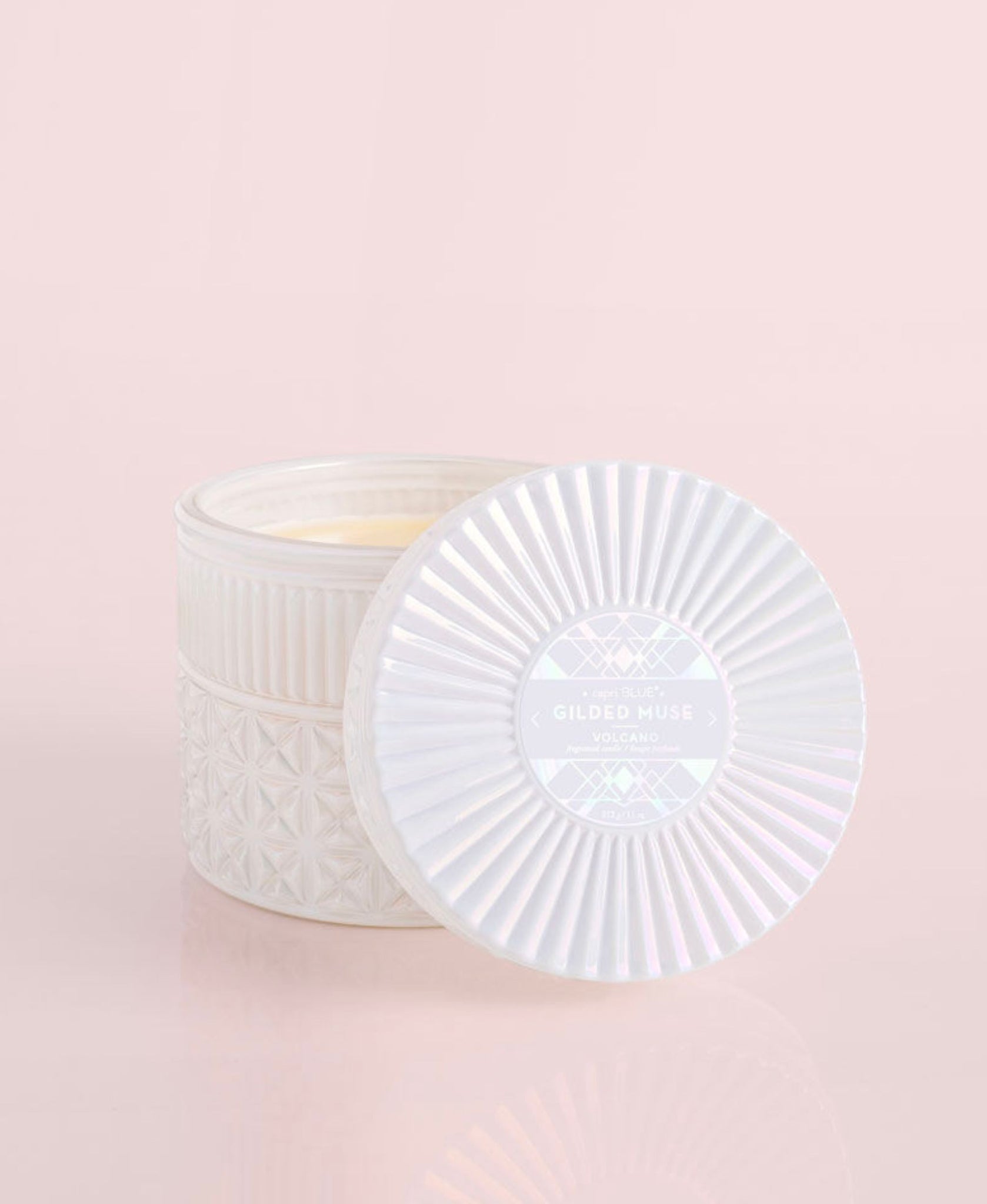 Capri Blue Volcano Gilded Faceted Jar Candle