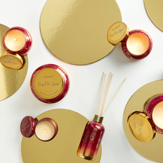 Capri Blue - Tinsel & Spice Glimmer Petite Jar, 8 oz