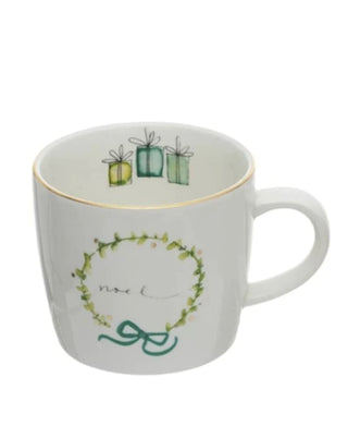 Holiday Christmas Stoneware Mugs - 4 Styles 12 oz.)