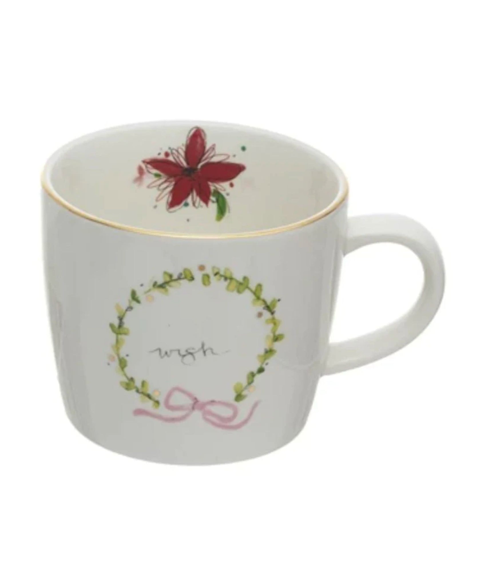 Holiday Christmas Stoneware Mugs - 4 Styles 12 oz.)