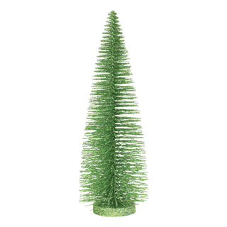 Bottle Brush Tree Bright Green Glitter - 14