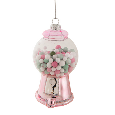 Gumball Machine Glass Ornament