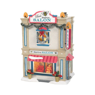 Department 56 Snow Village Bea's Beehive Salon