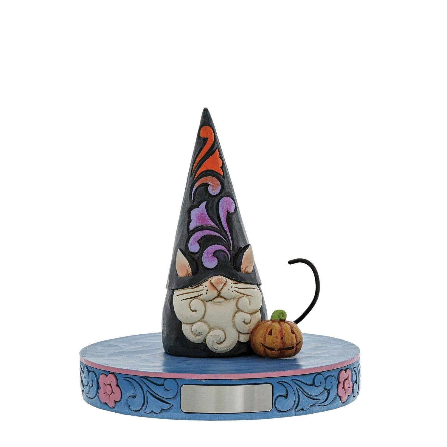 Jim Shore Heartwood Creek Black Cat Gnome Figurine