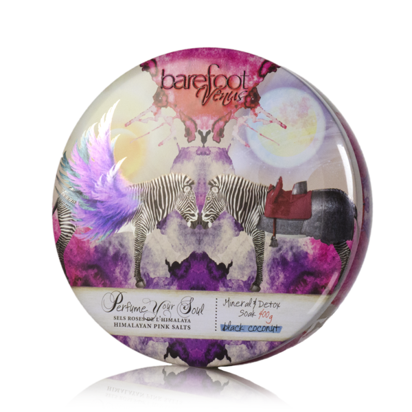 Barefoot Venus Black Coconut Mineral & Detox Soak Tin 400 G