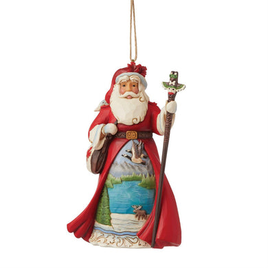 Jim Shore Santas Around The World: Canadian Santa Hanging Ornament