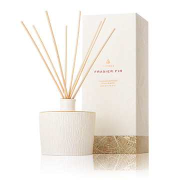 Thymes Frasier Fir Gilded Ceramic Reed Diffuser