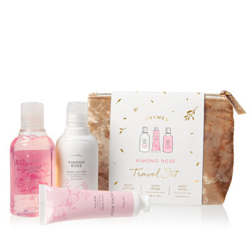 Thymes Kimono Rose Beauty Bag Gift Set