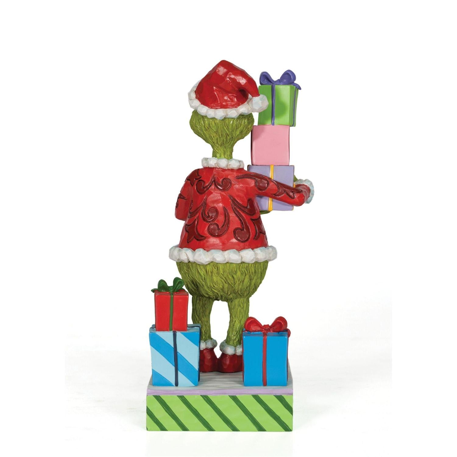 Jim Shore Grinch Holding Presents Figurine