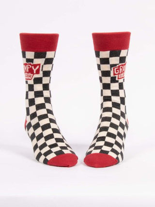 Blue Q Men's Grumpy Old Man Crew Socks