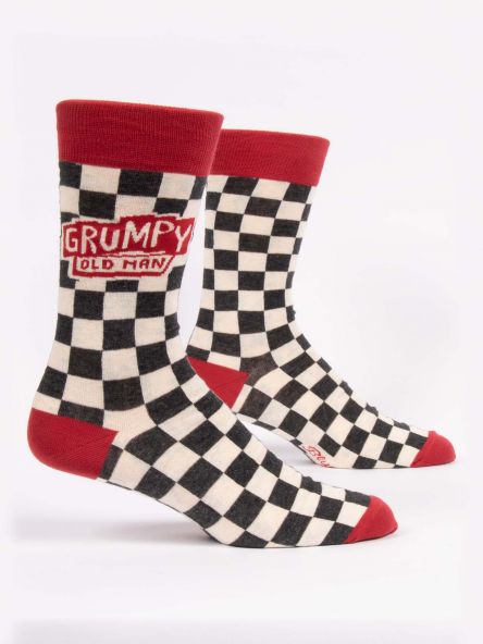 Blue Q Men's Grumpy Old Man Crew Socks