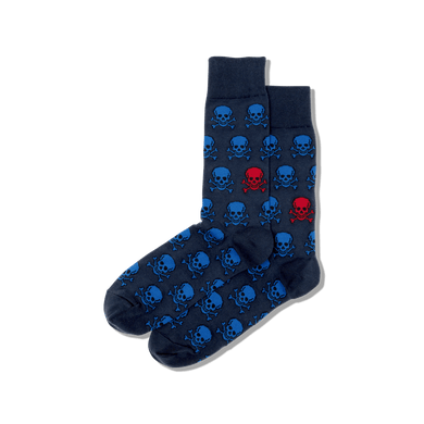 Hotsox Men's Skulls Crew Socks