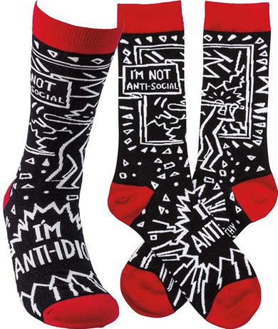 I'm Not Anti-Social, I'm Anti-Idiot Socks