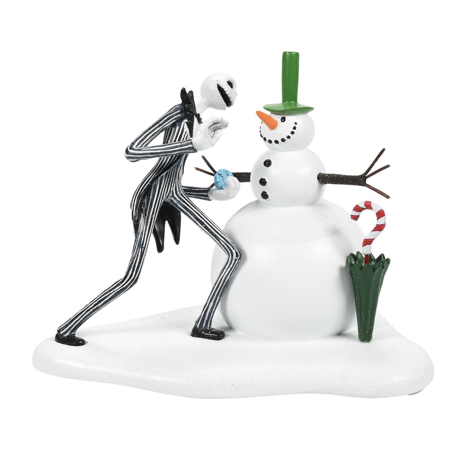 Department 56 Village Nightmare Before Christmas Jack Sees His First Snowman Figurine
