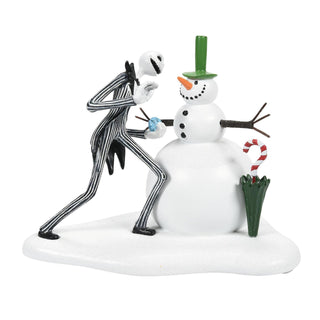Department 56 Village Nightmare Before Christmas Jack Sees His First Snowman Figurine