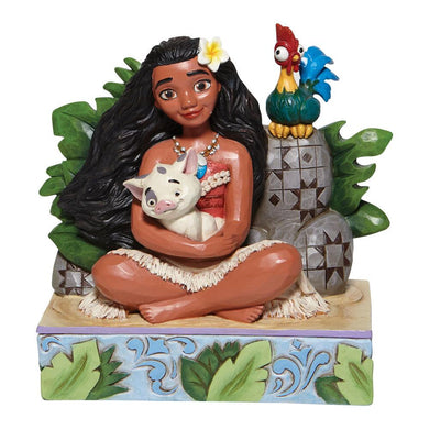 Jim Shore Disney Moana with Pua and Hei Hei
