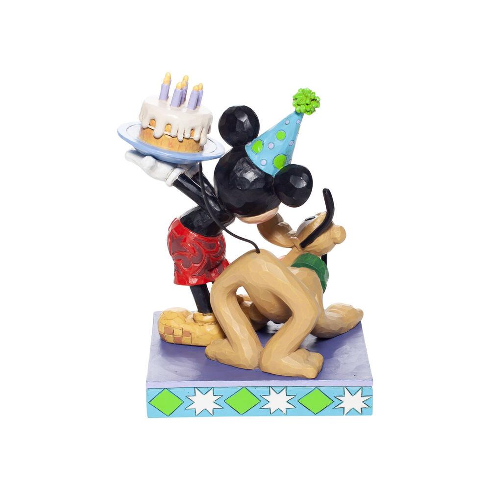 Jim Shore Disney Pluto And Mickey Birthday Figurine