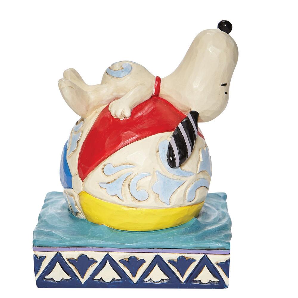 Jim Shore Peanuts Snoopy On A Beach Ball