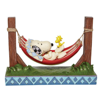 Jim Shore Peanuts Snoopy/Woodstock In Hammock