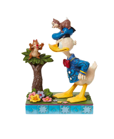 Jim Shore Disney Chip n' Dale with Donald Duck 'A Mischievous Pair' Figurine