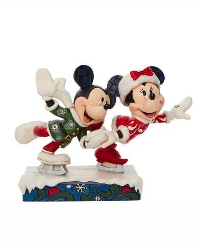 Jim Shore Mickey & Minnie Mouse 'Skating Sweethearts' Figurine