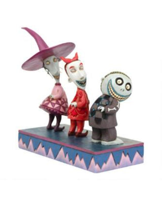 Jim Shore Nightmare Before Christmas: Lock, Shock and Barrel 'Up to No Good' Figurine