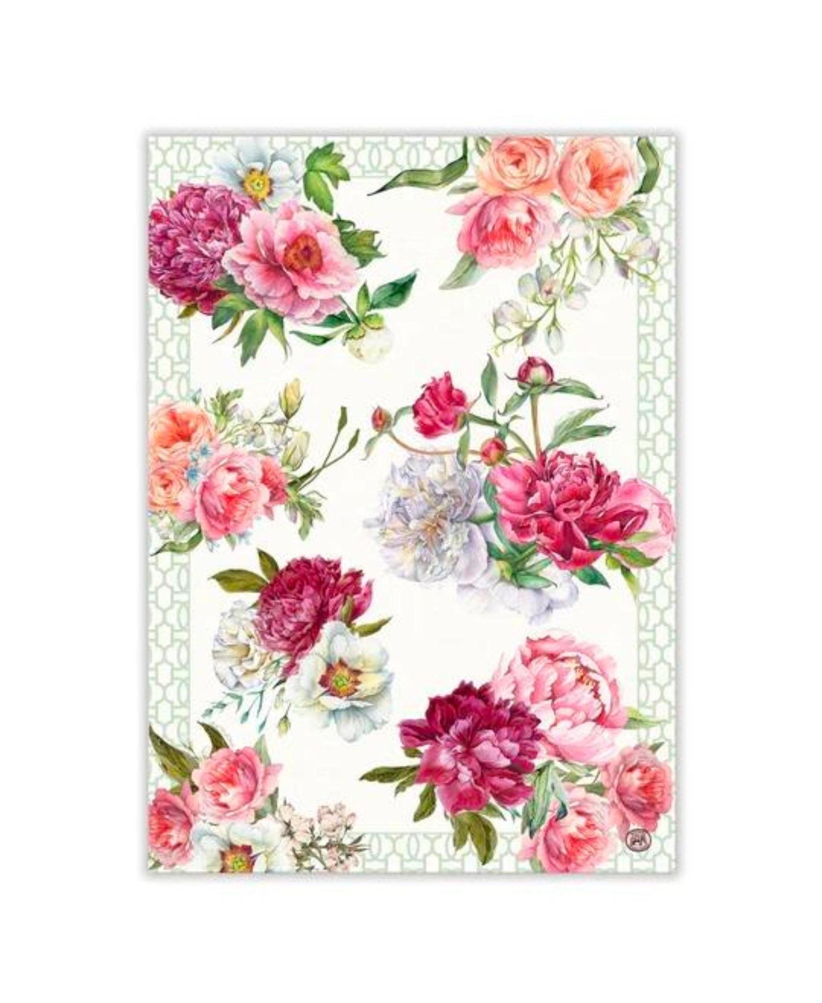 Michel Design Works Blush Peony Kitchen Towel