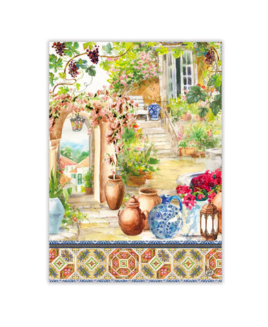 Michel Design Works Tuscan Terrace Kitchen Towel