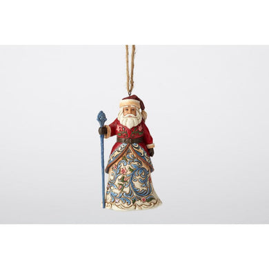 Jim Shore Santas Around the World: Norwegian Santa Hanging Ornament