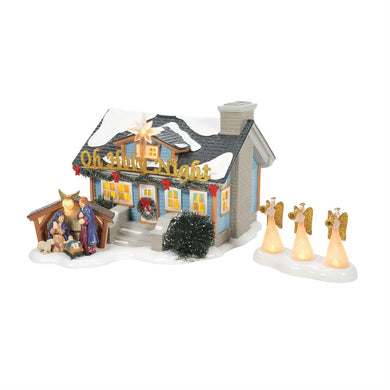 Department 56 Snow Village Oh Holy Night House - Nativity
