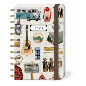Lady Jayne Retro Camping Spiral Pocket Notepad