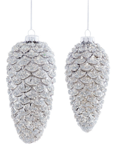 Glitter Pine Cone Ornament