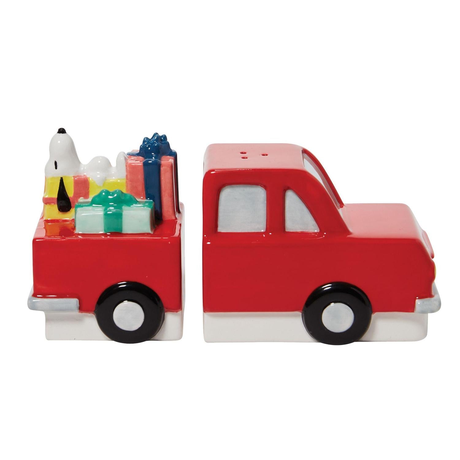 Peanuts Snoopy Red Truck Salt & Pepper