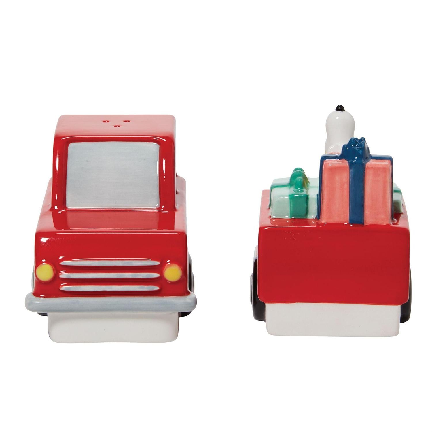 Peanuts Snoopy Red Truck Salt & Pepper
