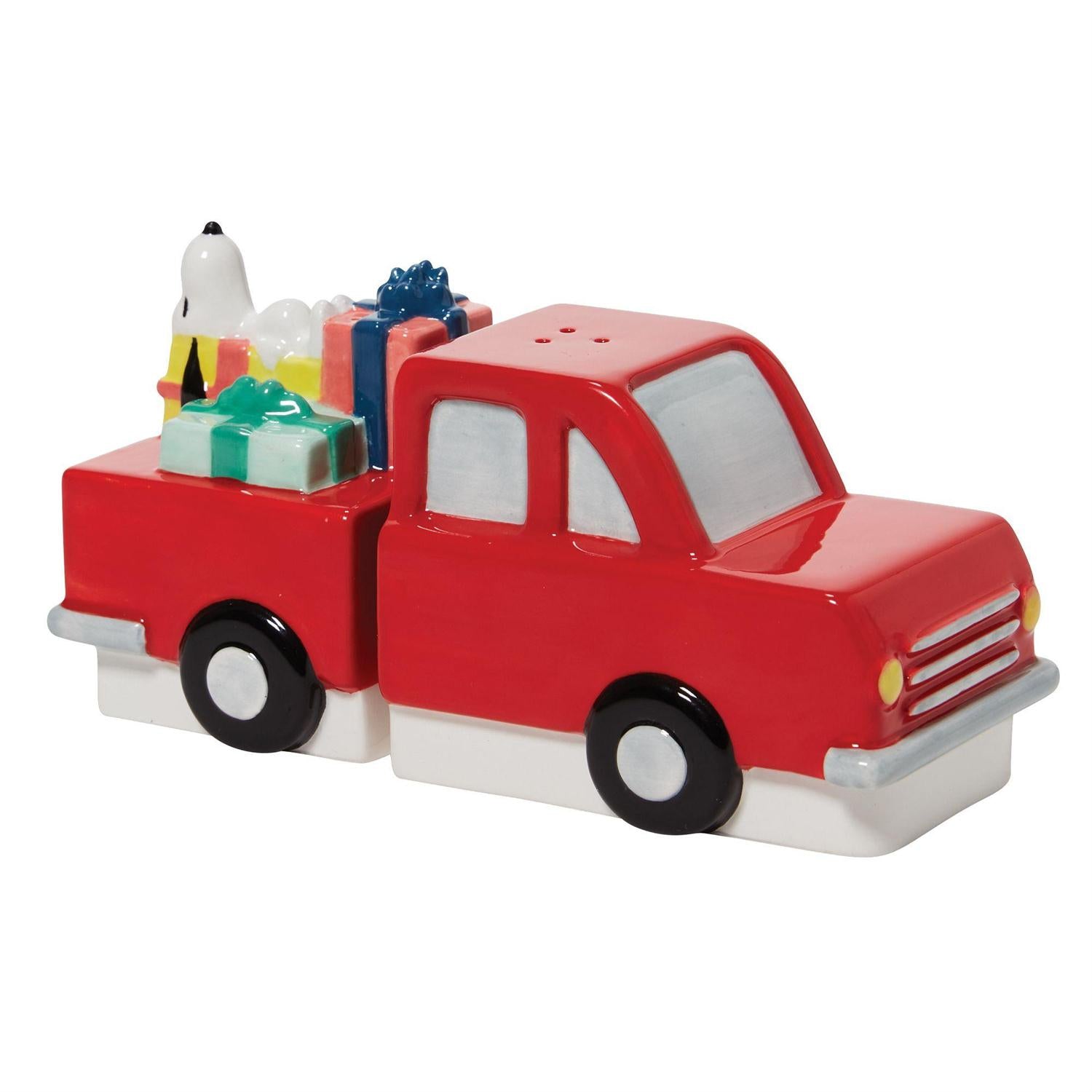 Peanuts Snoopy Red Truck Salt & Pepper